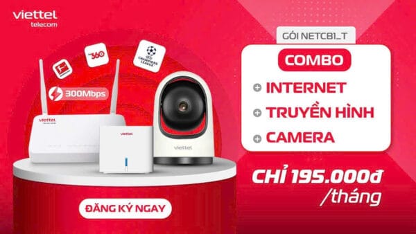 Combo Internet, Truyền hình, Camera Viettel gói NETCB1