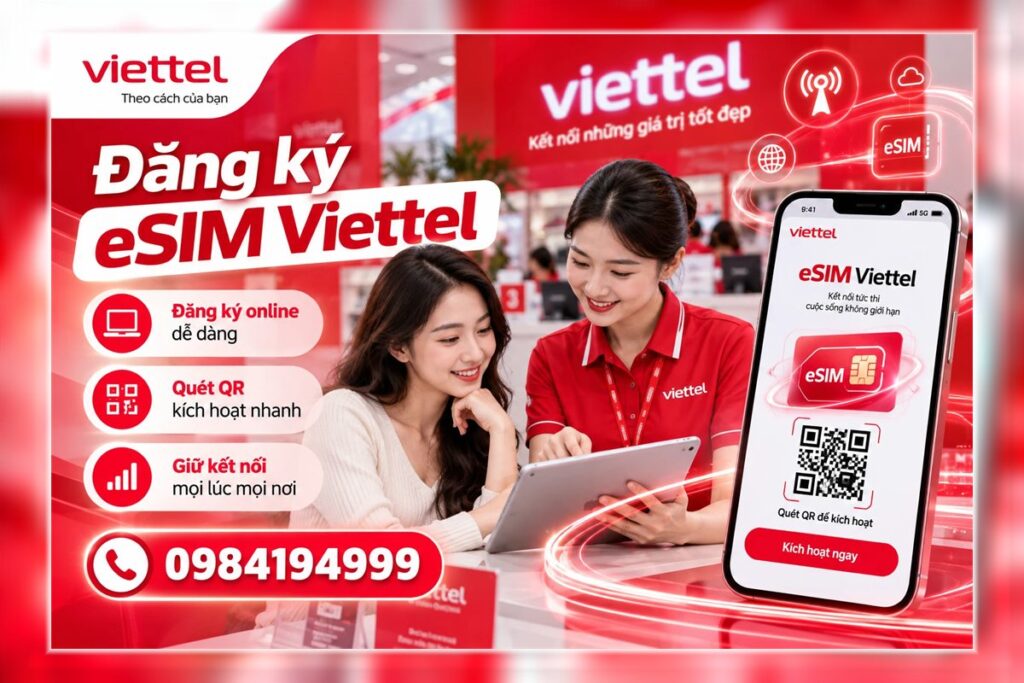 Mua, đăng ký eSIM Viettel tại Đà Nẵng