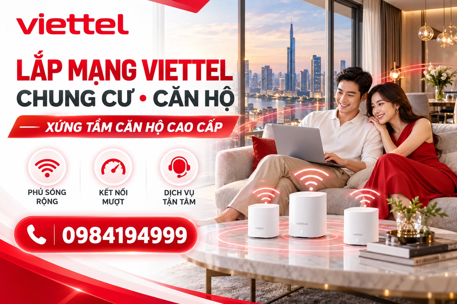 Lắp mạng Viettel chung cư Sơn Trà: Monarchy, Hiyori, The Summit và các dự án khác